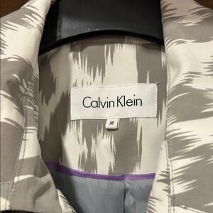 Calvin Klein Abstract Gray Jacket